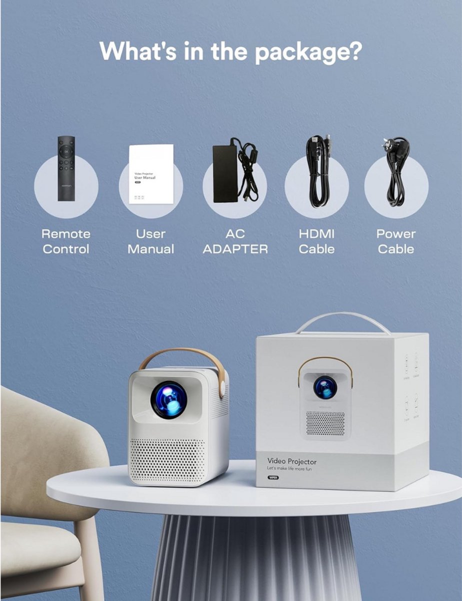 Mini Beamer Projector met Projectiescherm Outdoor & Indoor