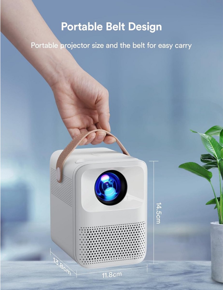 Mini Beamer Projector met Projectiescherm Outdoor & Indoor