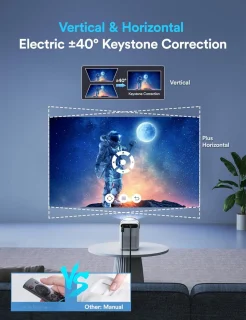 Mini Beamer Projector met Projectiescherm Outdoor & Indoor