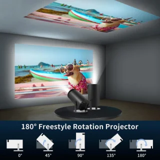 Mini Beamer Projector met Projectiescherm Outdoor & Indoor