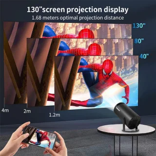 Mini Beamer Projector met Projectiescherm Outdoor & Indoor