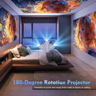 Mini Beamer Projector met Projectiescherm Outdoor & Indoor