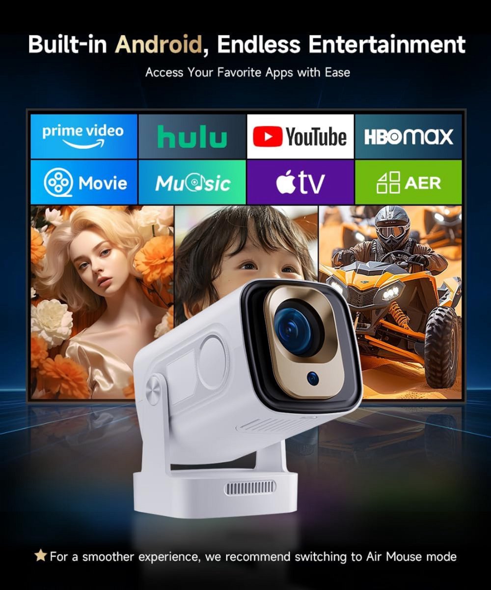 Mini Beamer Projector met Projectiescherm