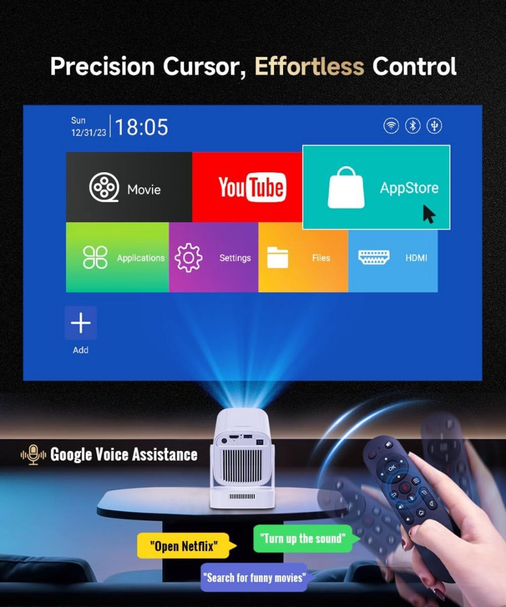 Mini Beamer Projector met Projectiescherm