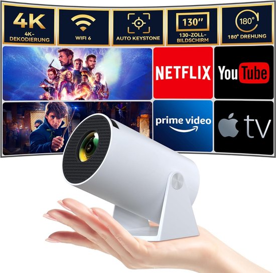 Mini Beamer Projector met Projectiescherm