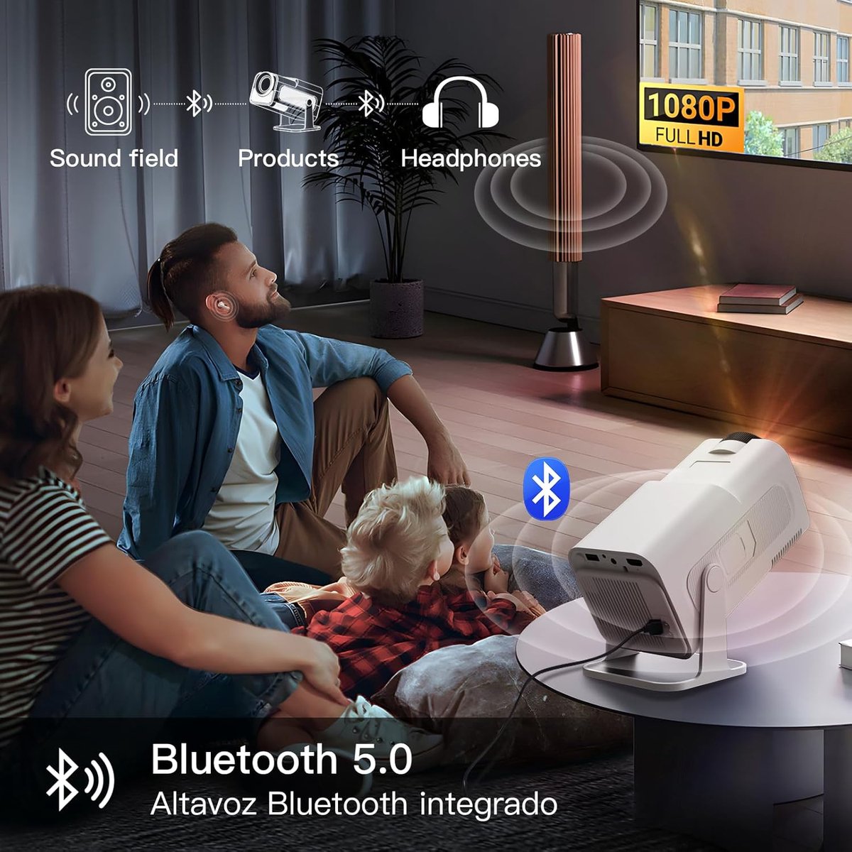 Mini Beamer Projector met Screen Indoor & Outdoor