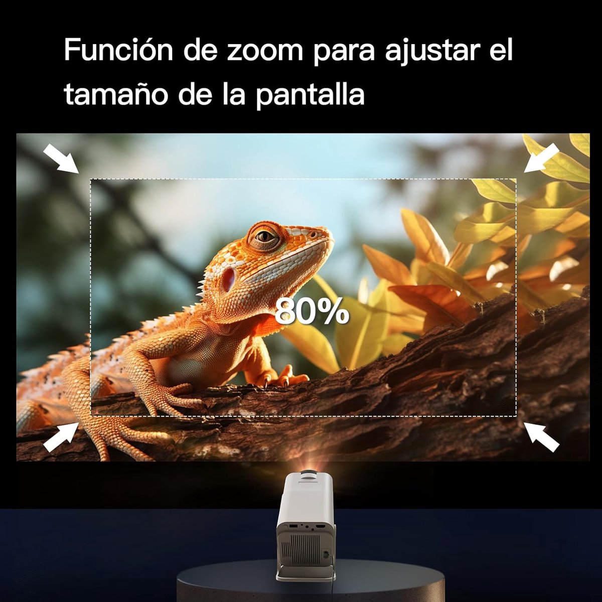 Mini Beamer Projector met Screen Indoor & Outdoor