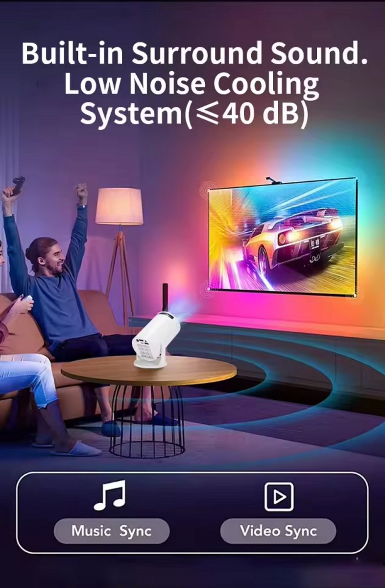 Mini Beamer Projector Outdoor & Indoor