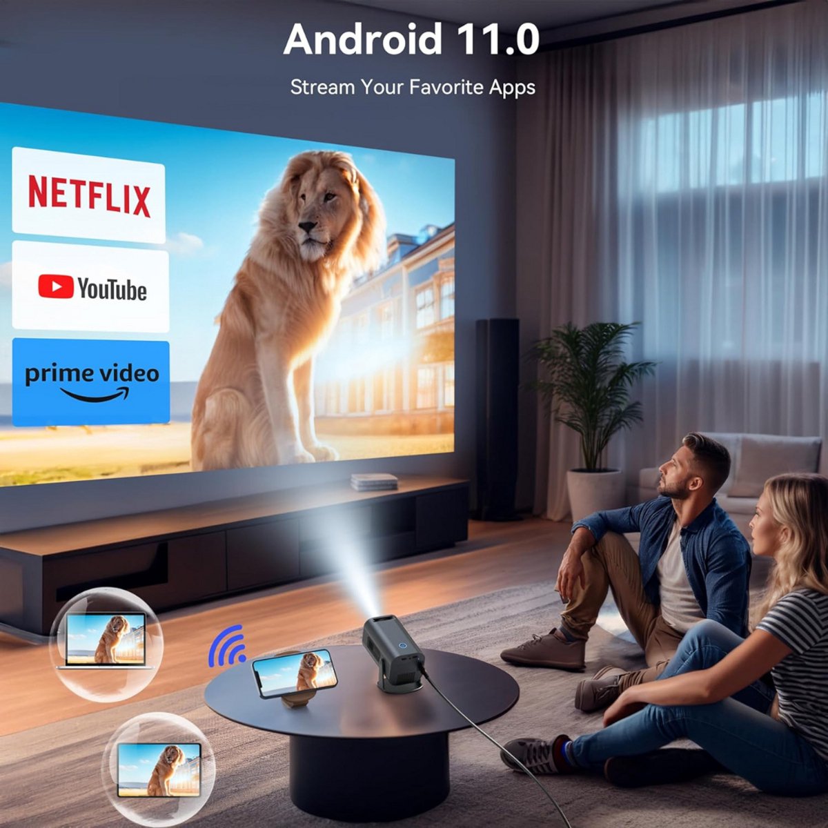 Mini Beamer Projector Outdoor & Indoor