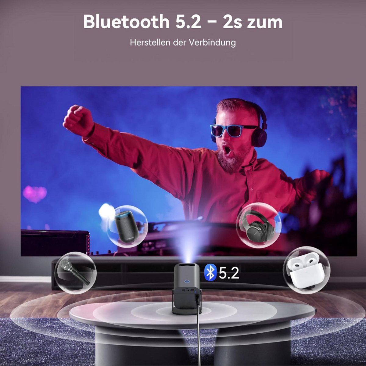 Mini Beamer Projector Outdoor & Indoor