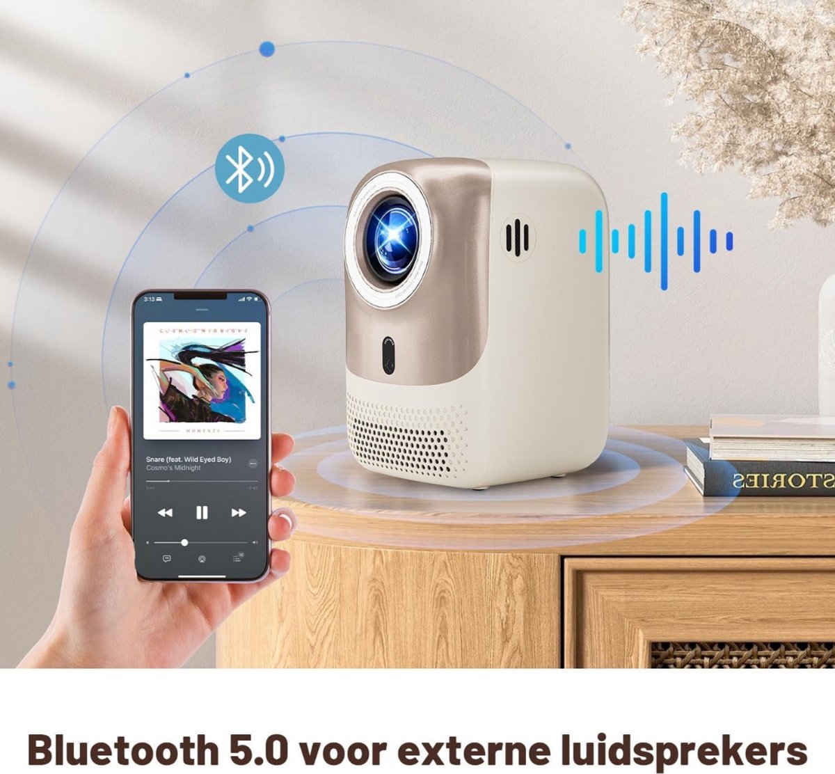 Mini Beamer Projector Set Outdoor Indoor