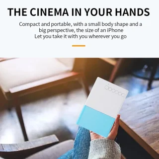 Mini Beamer Projector Wit / Blauw