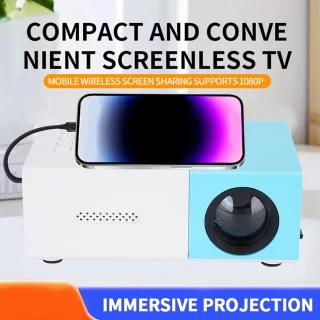 Mini Beamer Projector Wit / Blauw