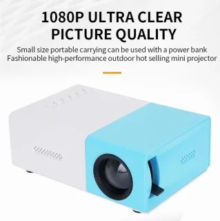 Mini Beamer Projector Wit / Blauw