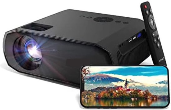 Mini beamer smartphone zwart