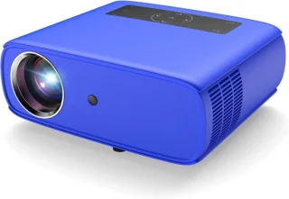 Mini beamer videoprojector blauw