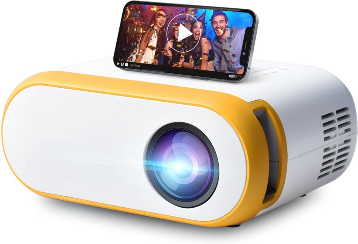 Mini Beamer WiFi 3000 Lumen Geel