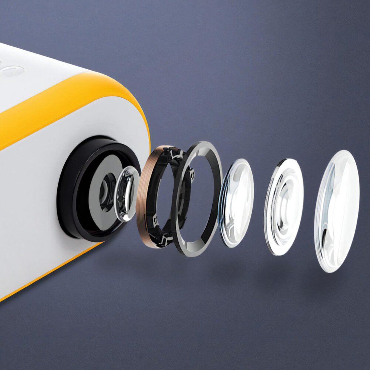 Mini Beamer WiFi 3000 Lumen Geel
