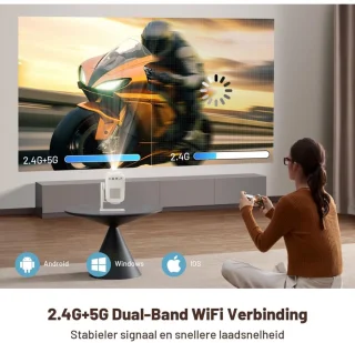 Mini Beamer Wifi Bluetooth Projector