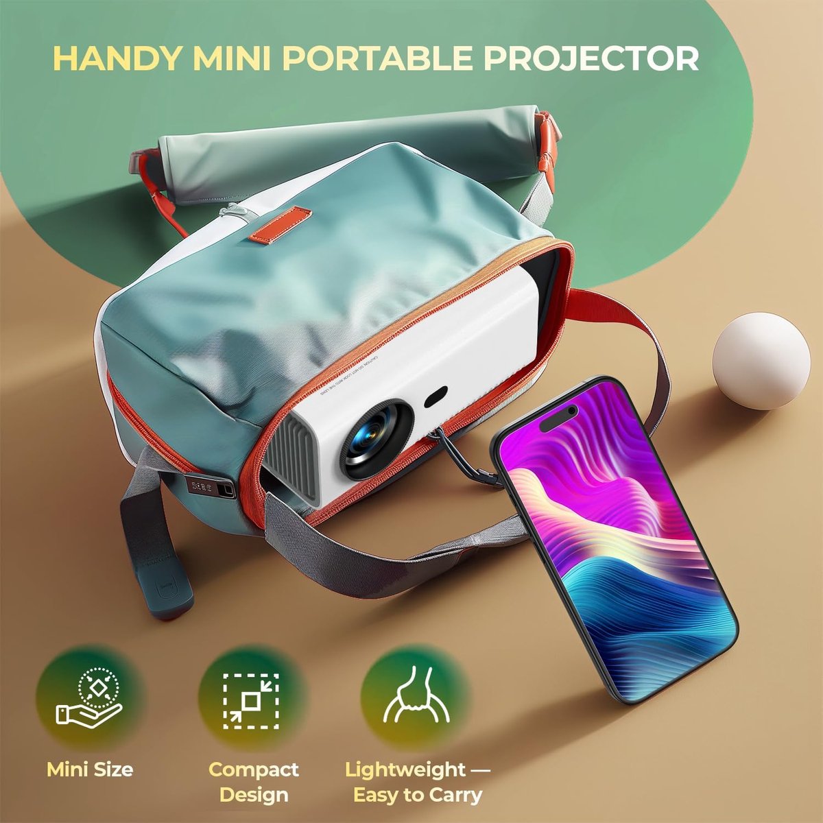 Mini Beamer Wifi Bluetooth Projector