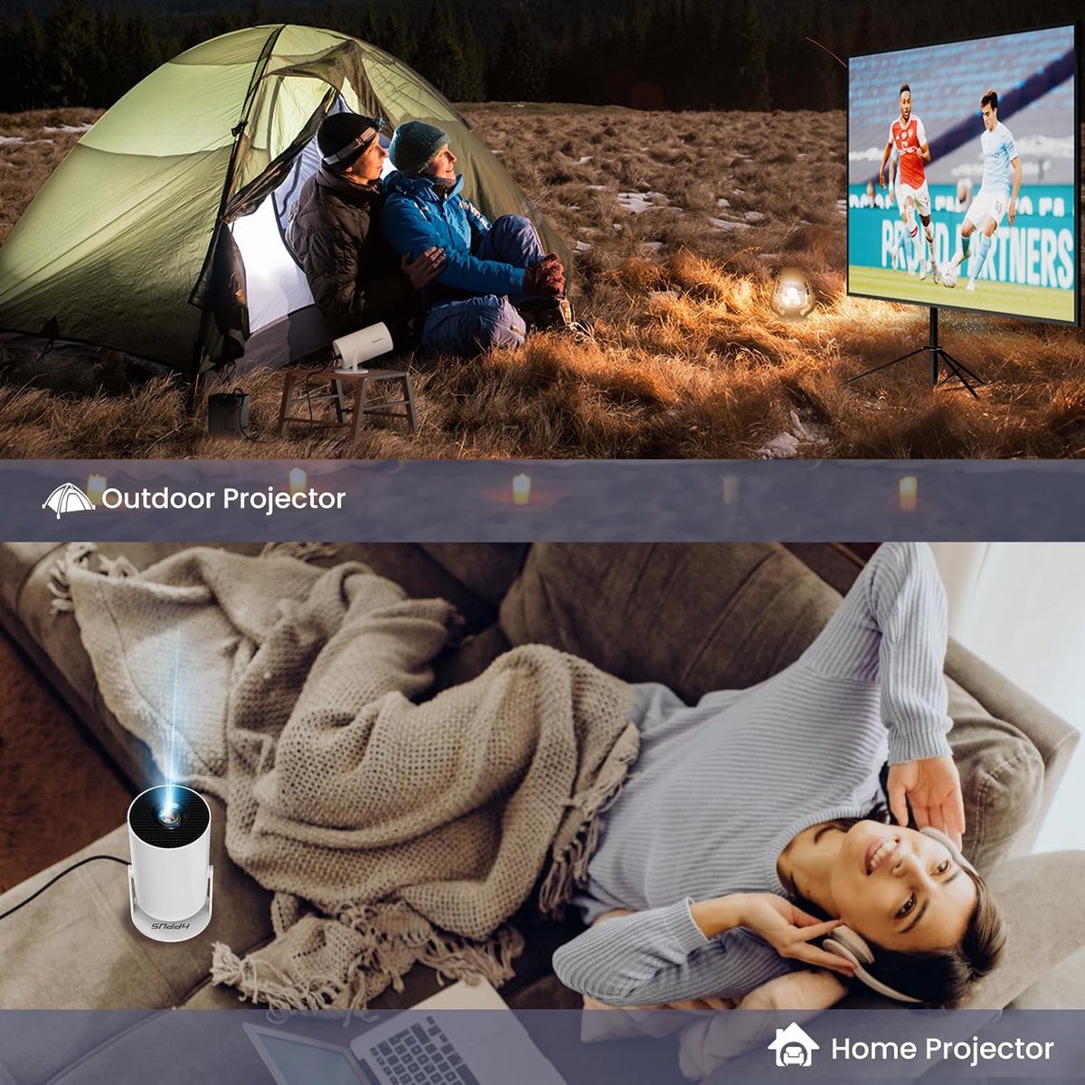 Mini Beamer Wifi Bluetooth Projector