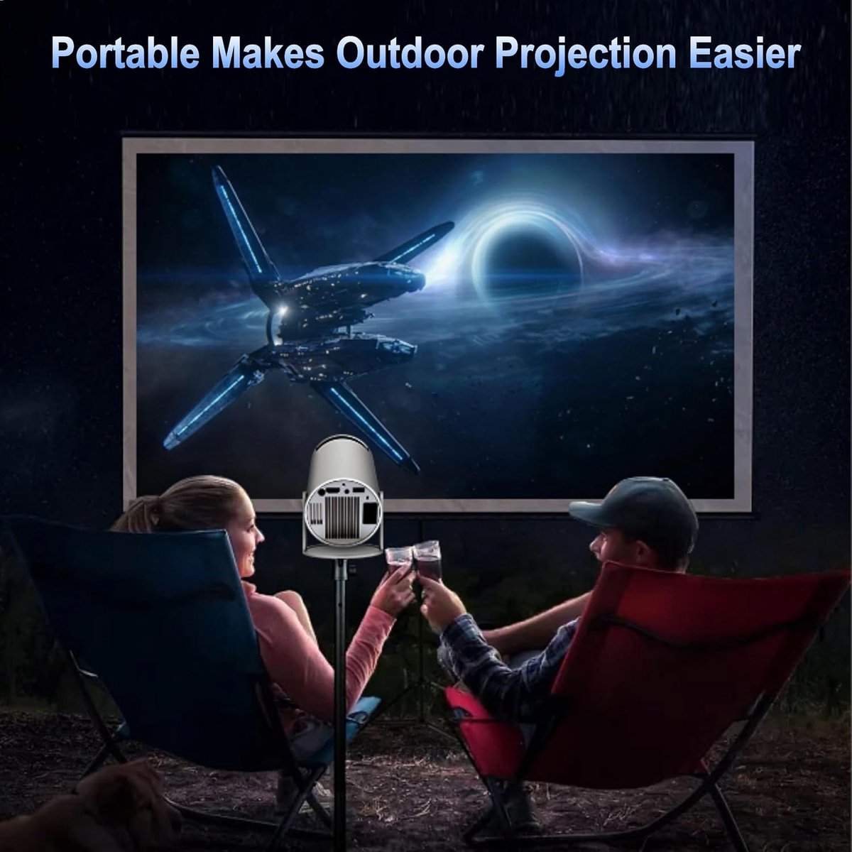 Mini Beamer Wifi Bluetooth Projector