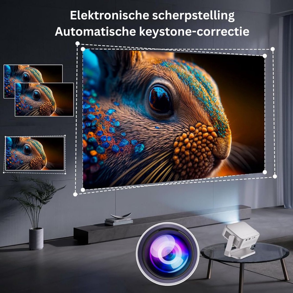 Mini Beamer Wifi Bluetooth Projector
