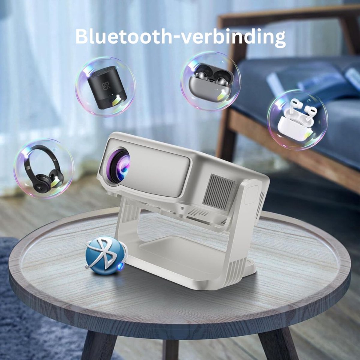 Mini Beamer Wifi Bluetooth Projector
