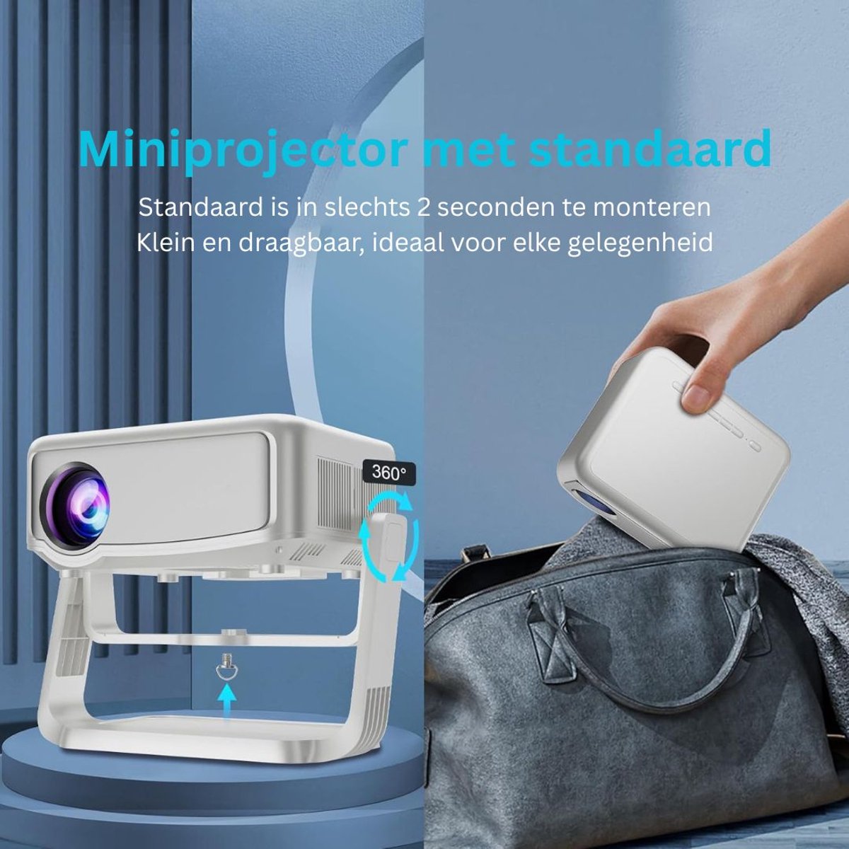 Mini Beamer Wifi Bluetooth Projector
