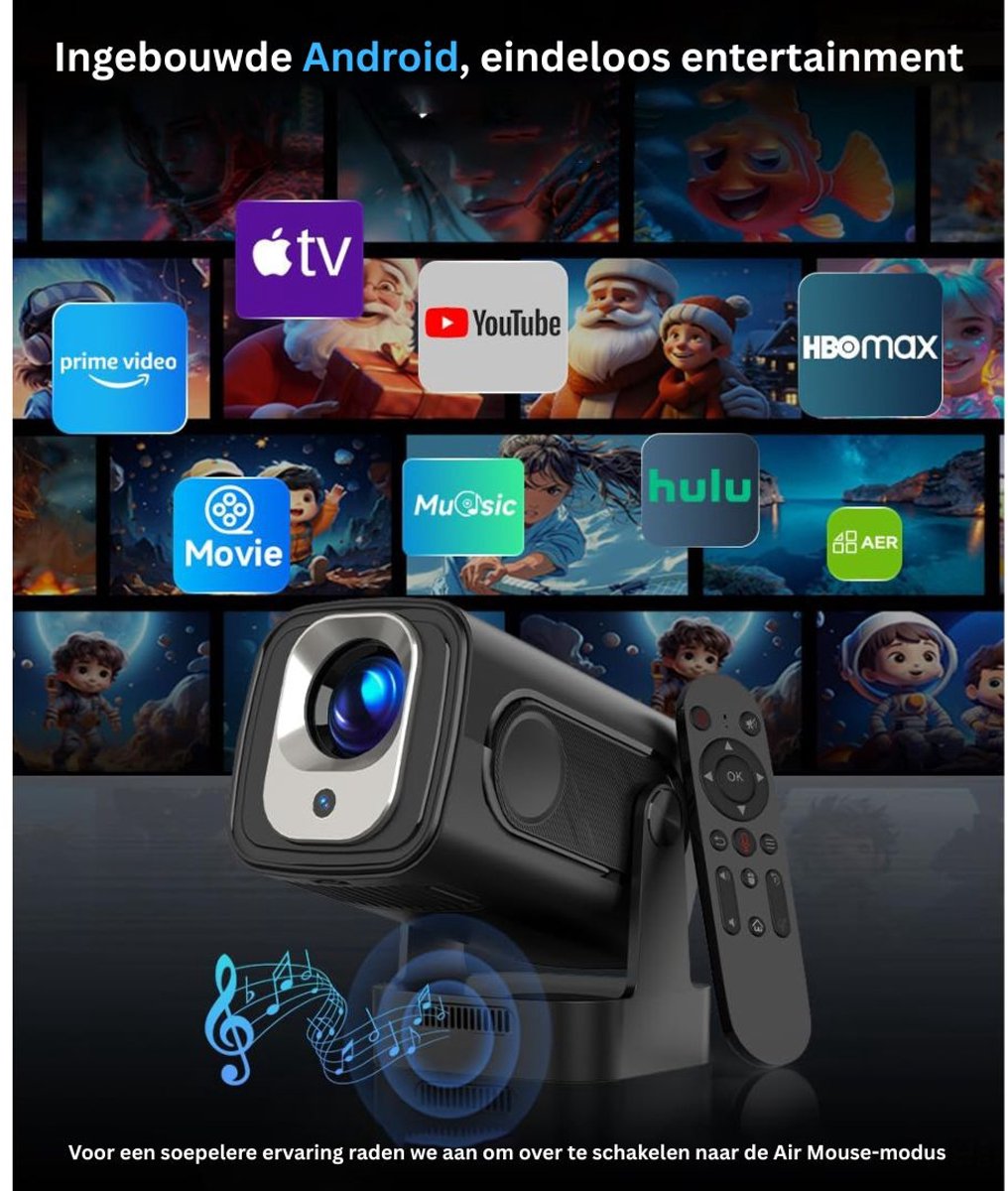 Mini Beamer Wifi Bluetooth Projector