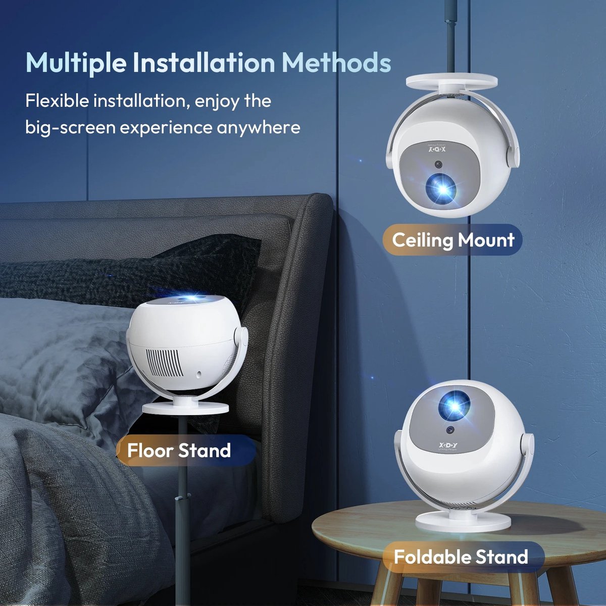 Mini Beamer Wifi Bluetooth Projector