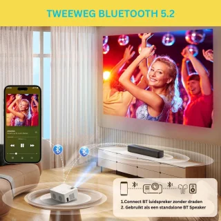 Mini Beamer Wifi Bluetooth Wit