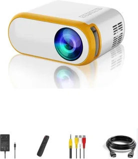 Mini Beamer Wifi Full HD 1080P Draagbare Projector Compatibel met iPhone en HDMI
