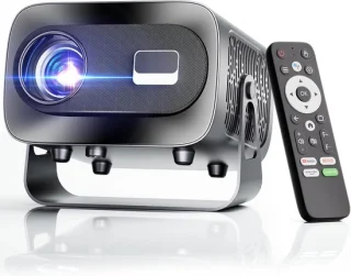 Mini Beamer - Zwart - 4K - Draagbare Videoprojector met Android