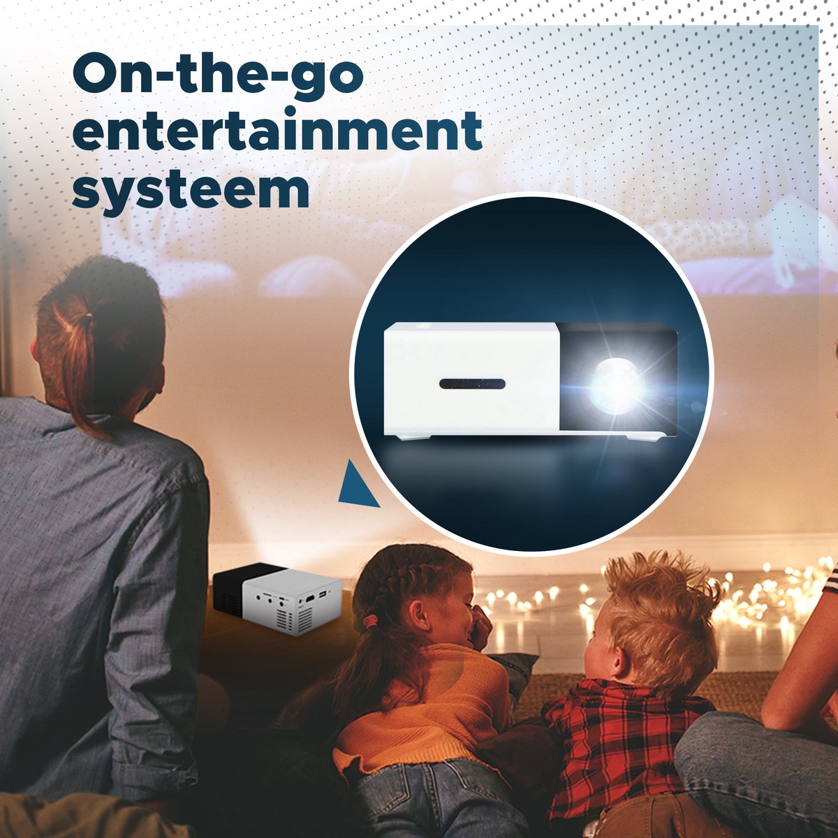 Mini Beamer Zwart Draagbare Projector