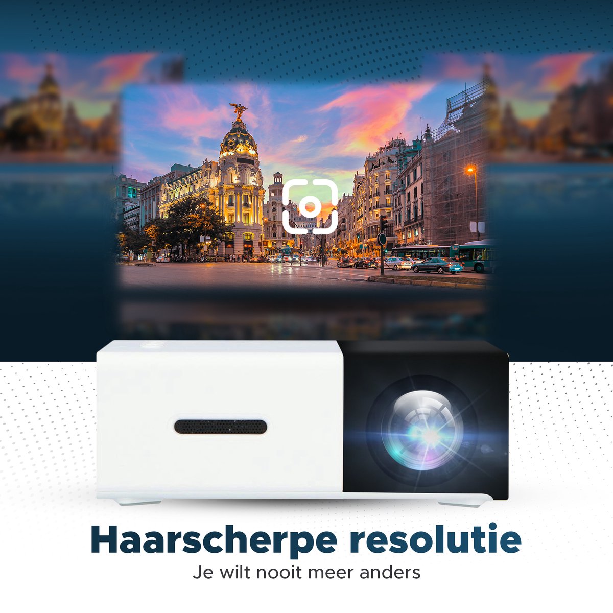 Mini Beamer Zwart Draagbare Projector