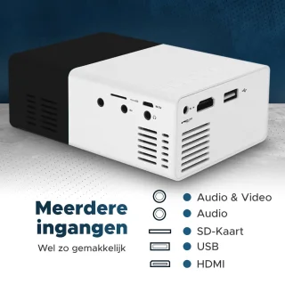Mini Beamer Zwart Draagbare Projector