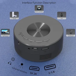 Mini HD 1080P Draagbare Projector voor Thuisbioscoop