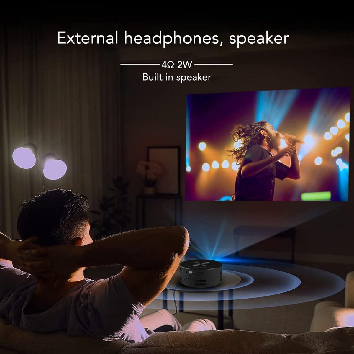 Mini HD 1080P Draagbare Projector voor Thuisbioscoop