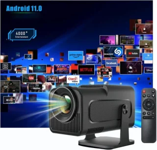 Mini Keystone Projector - Smart 1080P Draagbare Home Cinema Projector