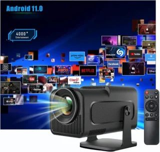 Mini keystone smart 1080p draagbare home cinema projector