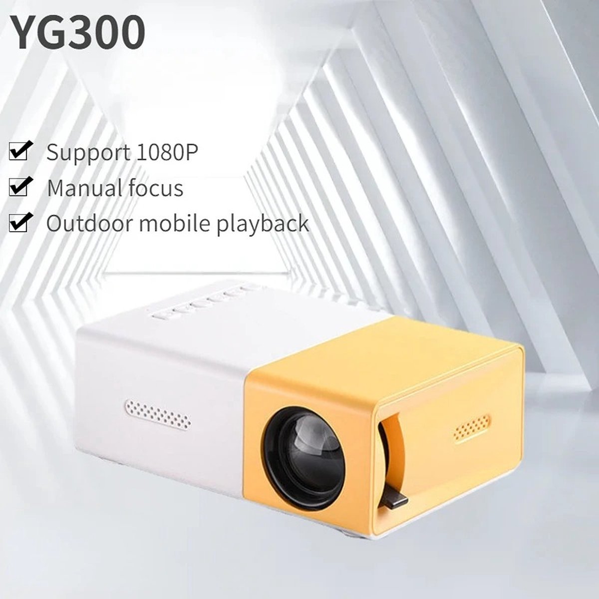 Mini LED projector USB HDMI WiFi audio