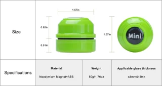 Mini Magneetborstel voor Aquarium