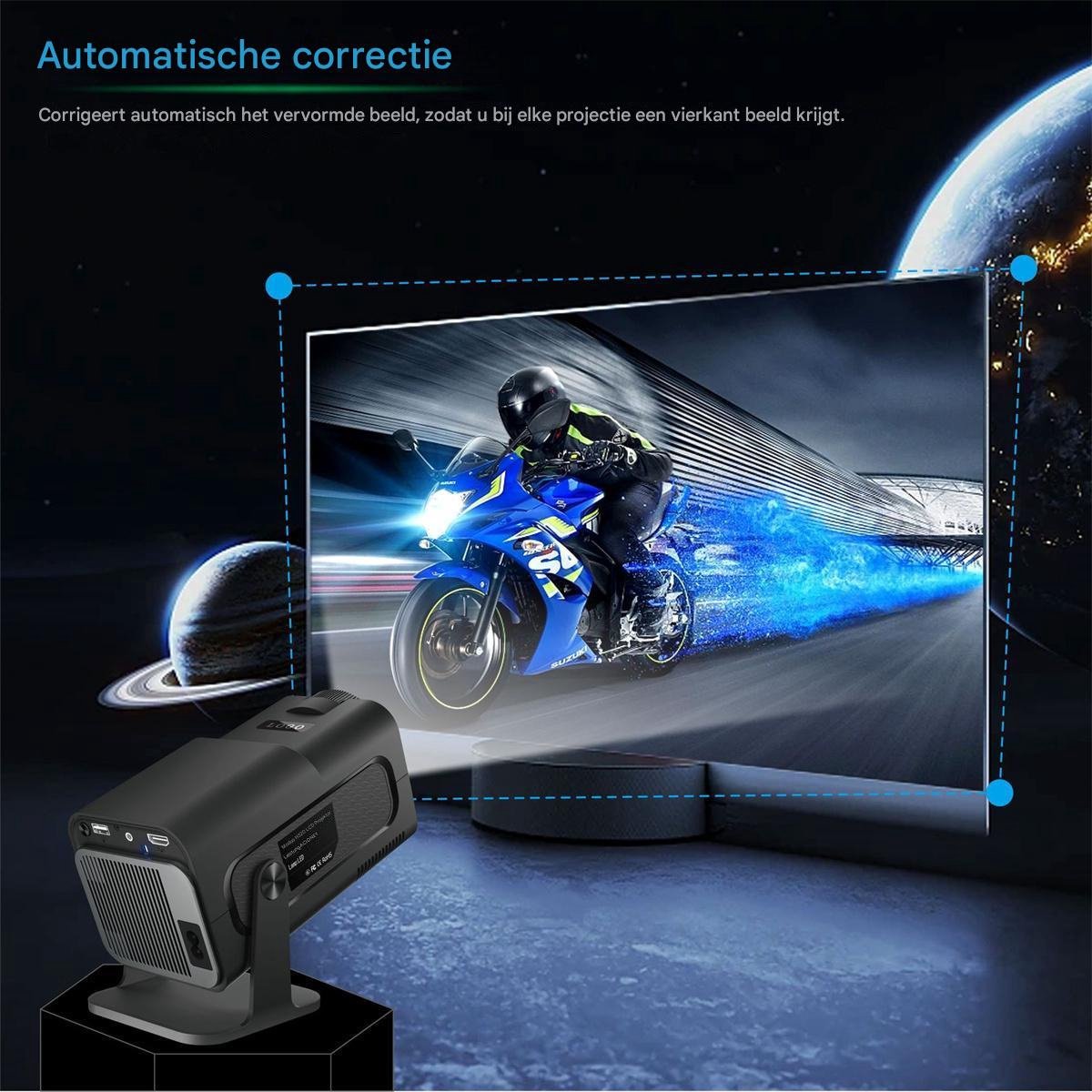 Mini Projector 4K HD Zwart Compact