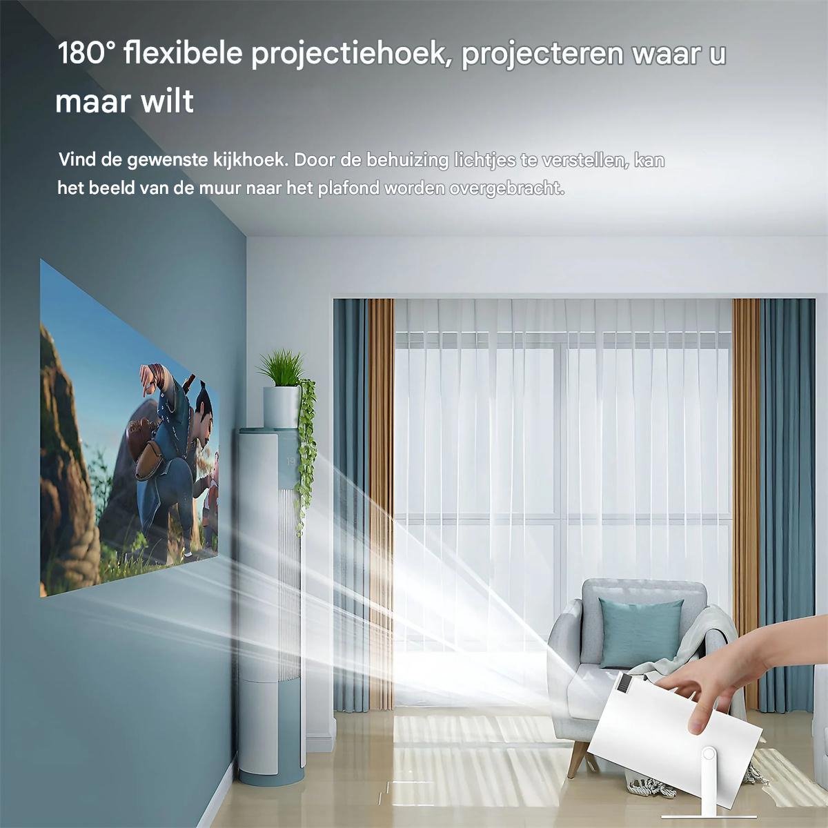 Mini Projector 4K HD Zwart Compact