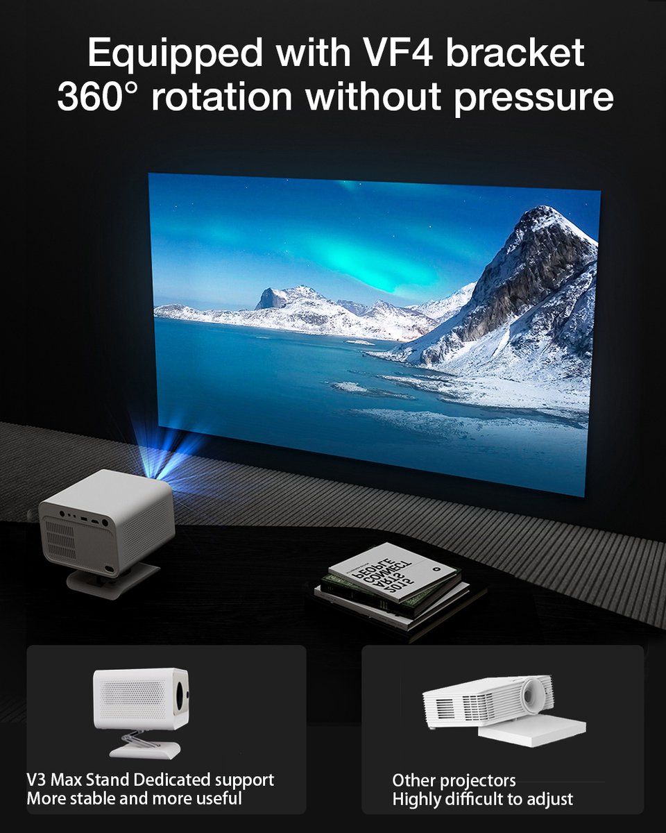 Mini Projector Beamer Android TV met Waterkoeling en WIFI6
