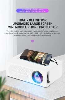 Mini Projector - Draagbare Projector (Wit)