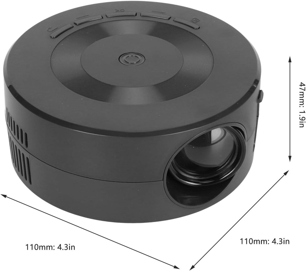 Miniprojector 1080P Full HD Draagbaar Home Theatre