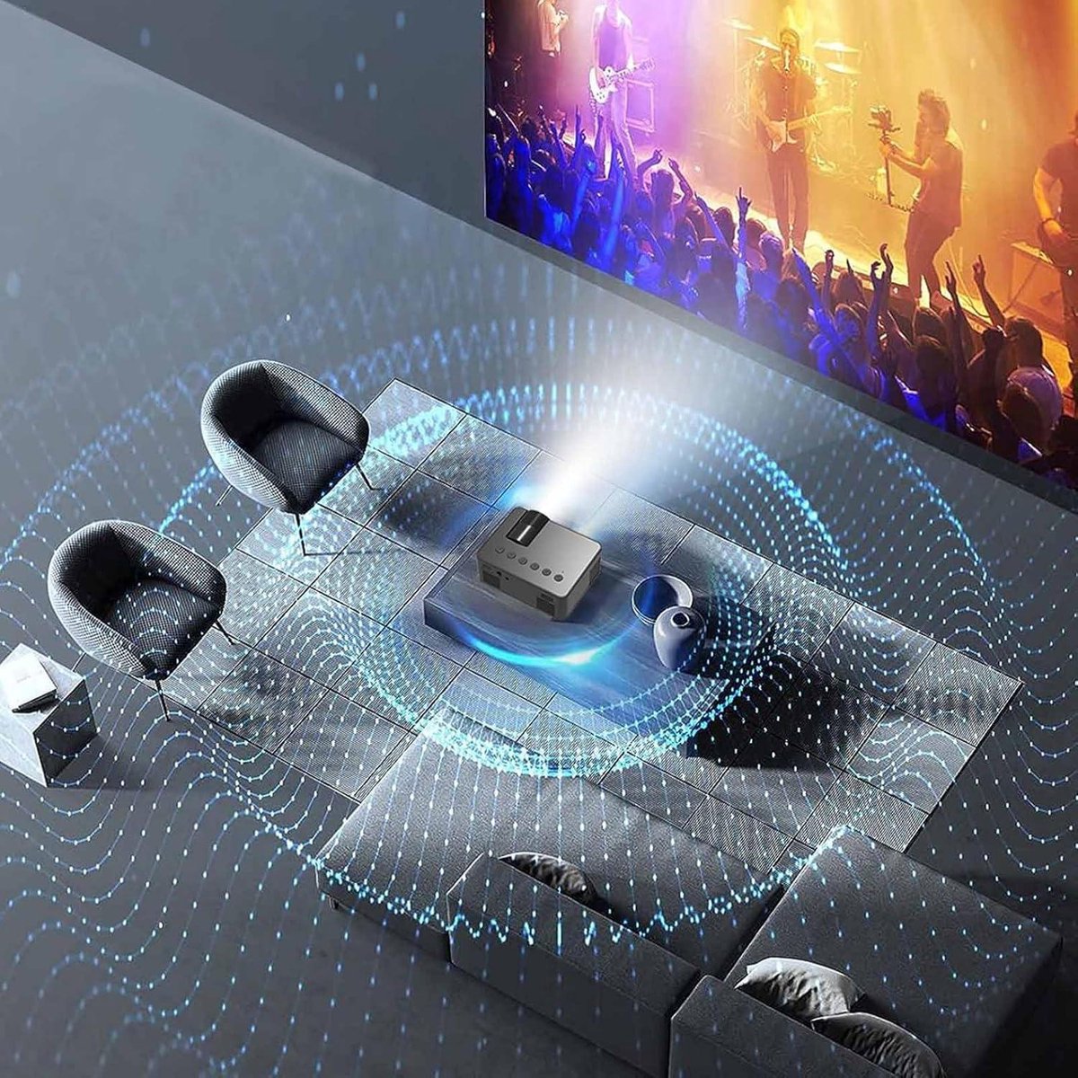 Wat vinden we goed aan de Miniprojector HD 1080P met Luidspreker