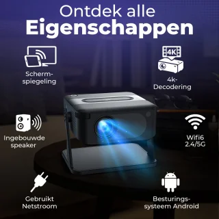 Wat vinden we goed aan de Miroza Mini Beamer - Draagbare projector